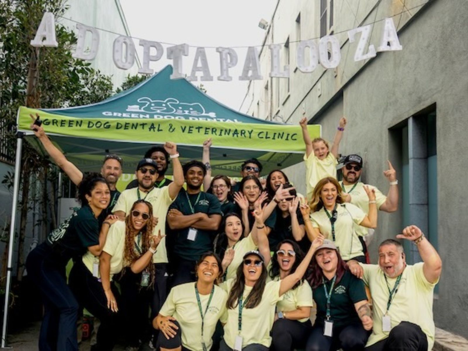 Our team at the Adoptapalooza pet adoption event in Sherman Oaks, CA